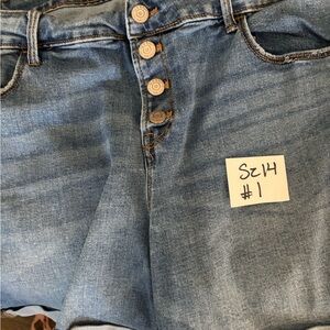 Old Navy Women's High Rise Denim Jeans - Light Blue